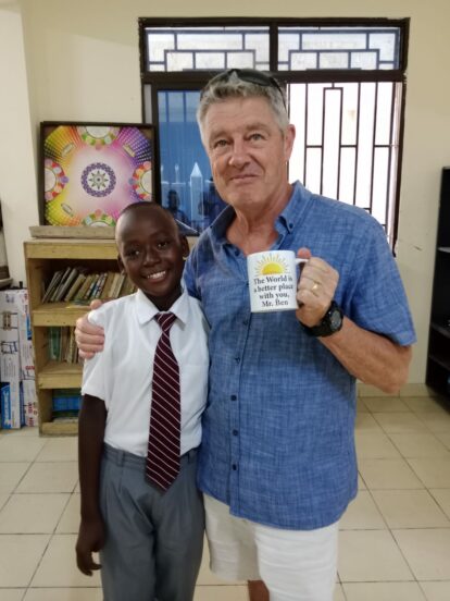 Trustee Ben visits the school in Bombolulu and receives a lovely gift