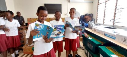 A delivery of maths books from the UK