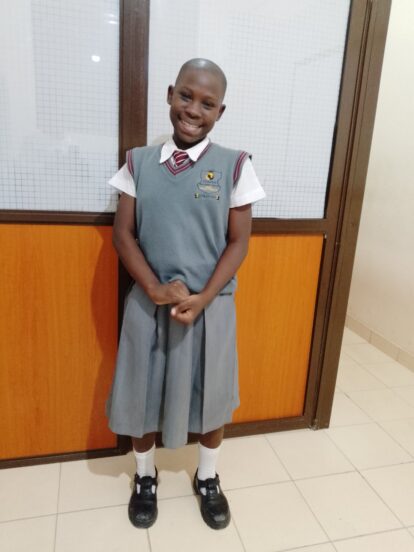 Pressy in her new uniform