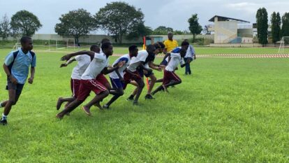 The start of another race at the athletics competition